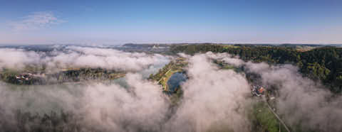 Gemeinde Marktl Landkreis Altötting Aussicht Landschaft Morgennebel (Dirschl Johann) Deutschland AÖ